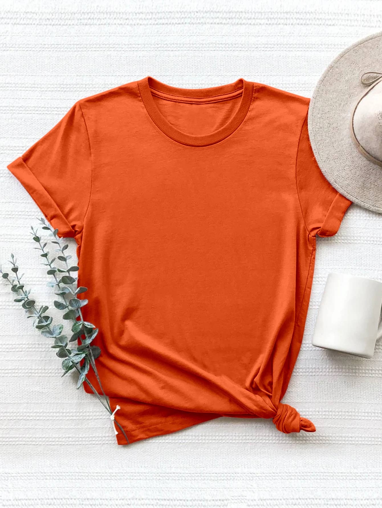 Lily Clothing - Wholesale T-Shirt - Women's - LOOSE SOLID COLOR SHORT SLEEVED T SHIRT_CWTTS074717