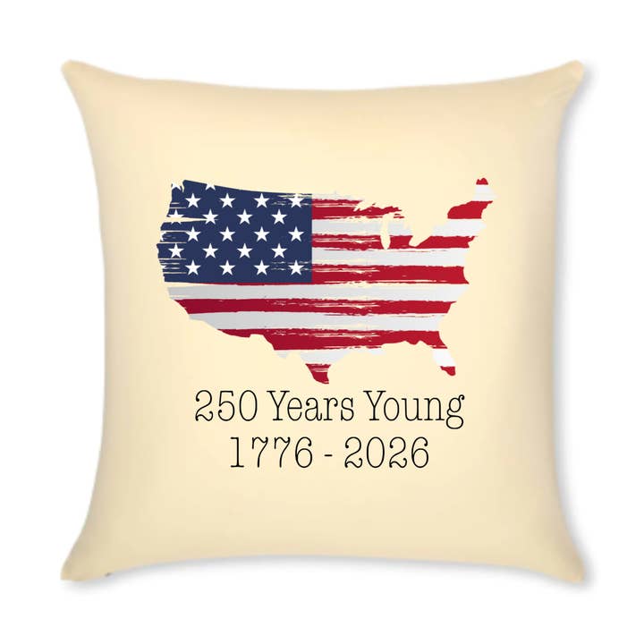 America 250 Herdenkingskussen: 250 Jaar Jong 1776 2026 voor wholesale door AbbyKate HOME