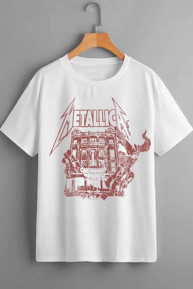 HARANG - Vente T-shirt sérigraphié – unisexe - T-shirt graphique Rock Band M74870