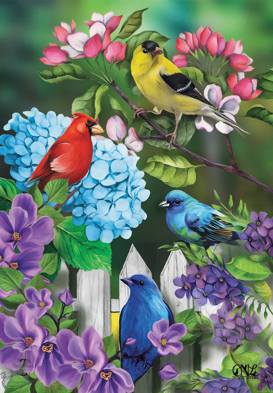 Briarwood Lane - Vente Drapeaux - Drapeau de jardin Feathered Friends0