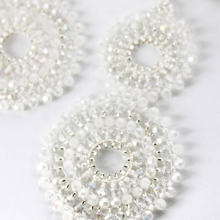 Bali Queen - Wholesale Dangle Earrings - Thai Crystal Double Circle Earrings36