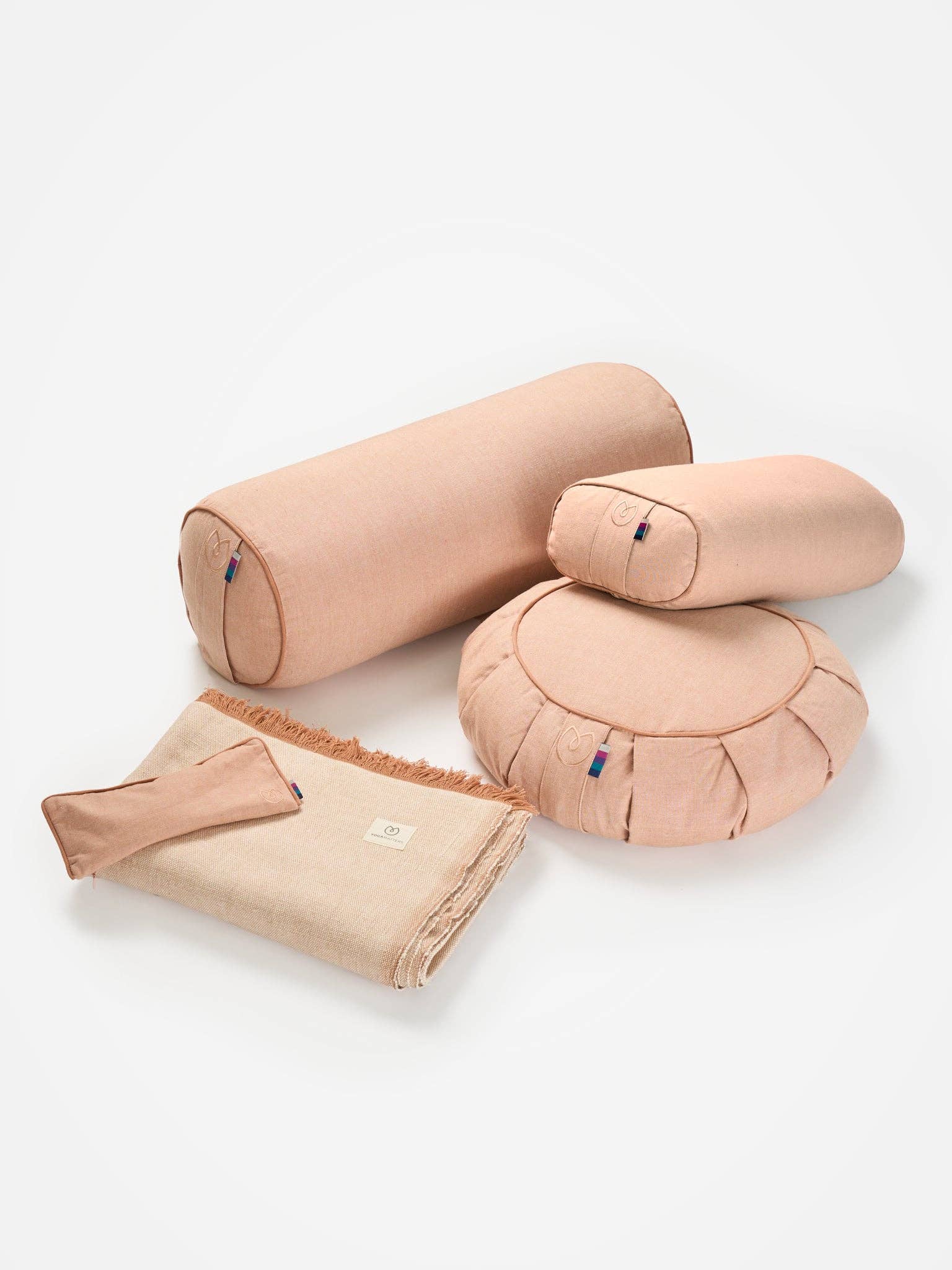 Yogamatters - Vendita all'ingrosso Blocchi e supporti per yoga - Cuscino yoga rettangolare piccolo in cotone biologico e pula di grano saraceno10