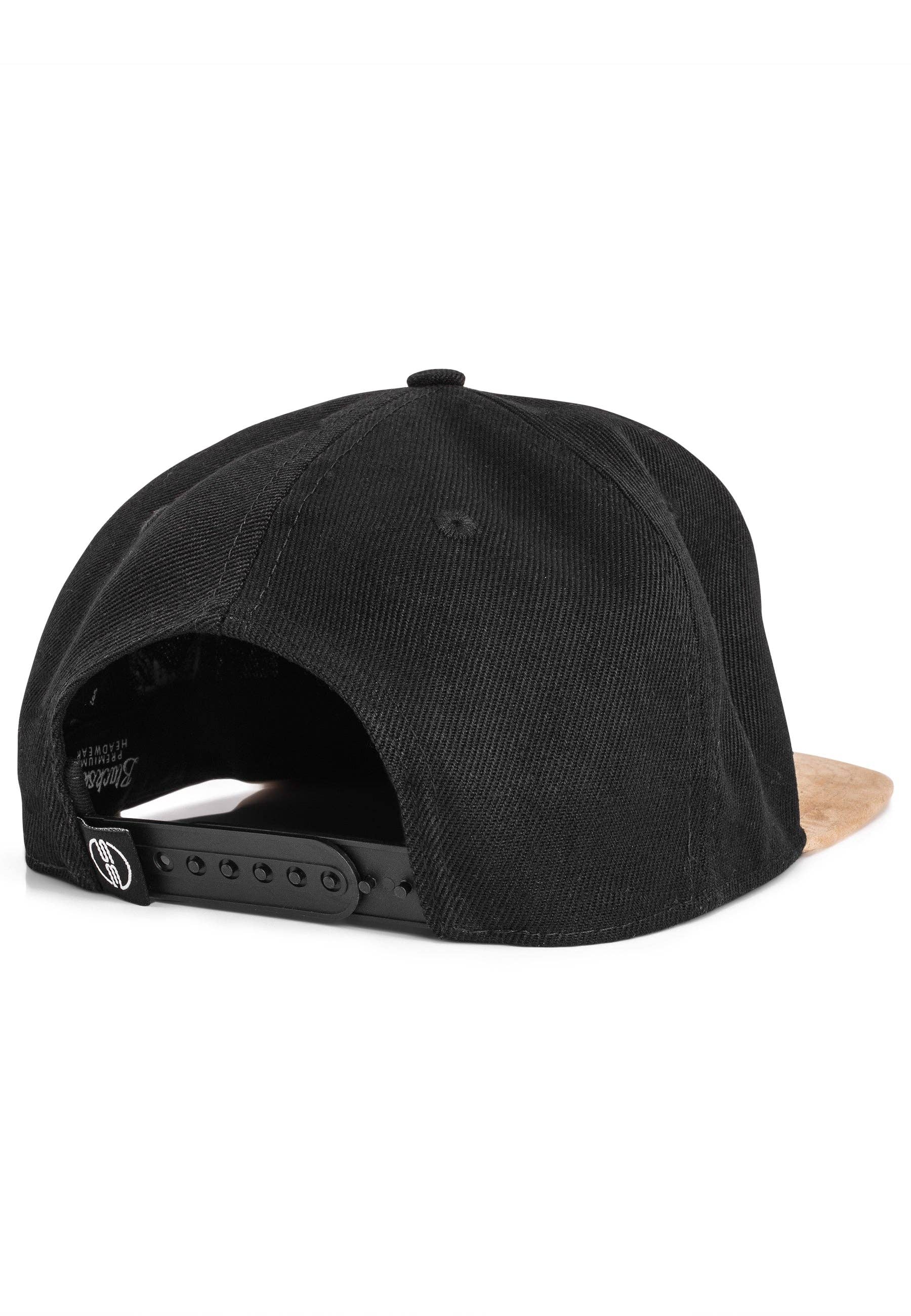 Blackskies - Wholesale Flat Brim Cap - Men's - Port Fairy Snapback Cap - Black Suede3