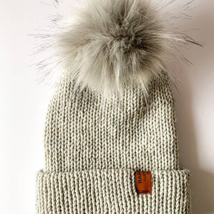 Barossa Supply Co. - Wholesale Beanie - Women's - New Season! Double Knit Pom Pom Beanie - Wool Blend