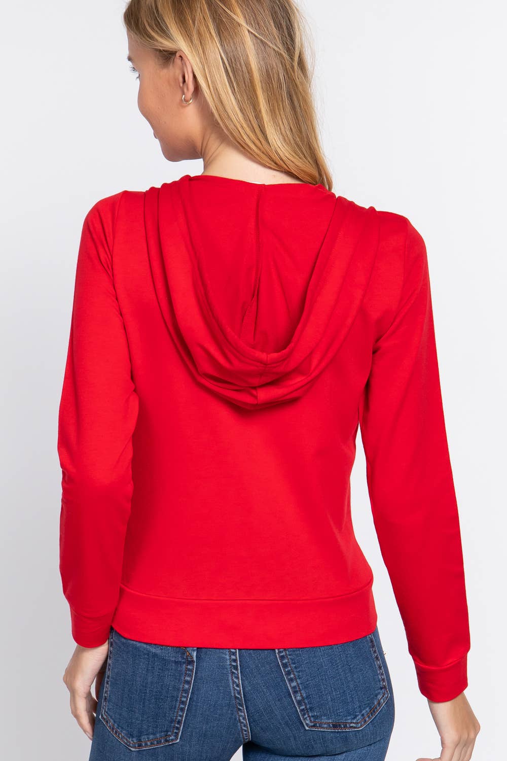 Active Basic | Active USA - Wholesale Hoodie - Women's - Long Sleeve Zipper French Terry Hoodie Jacket6