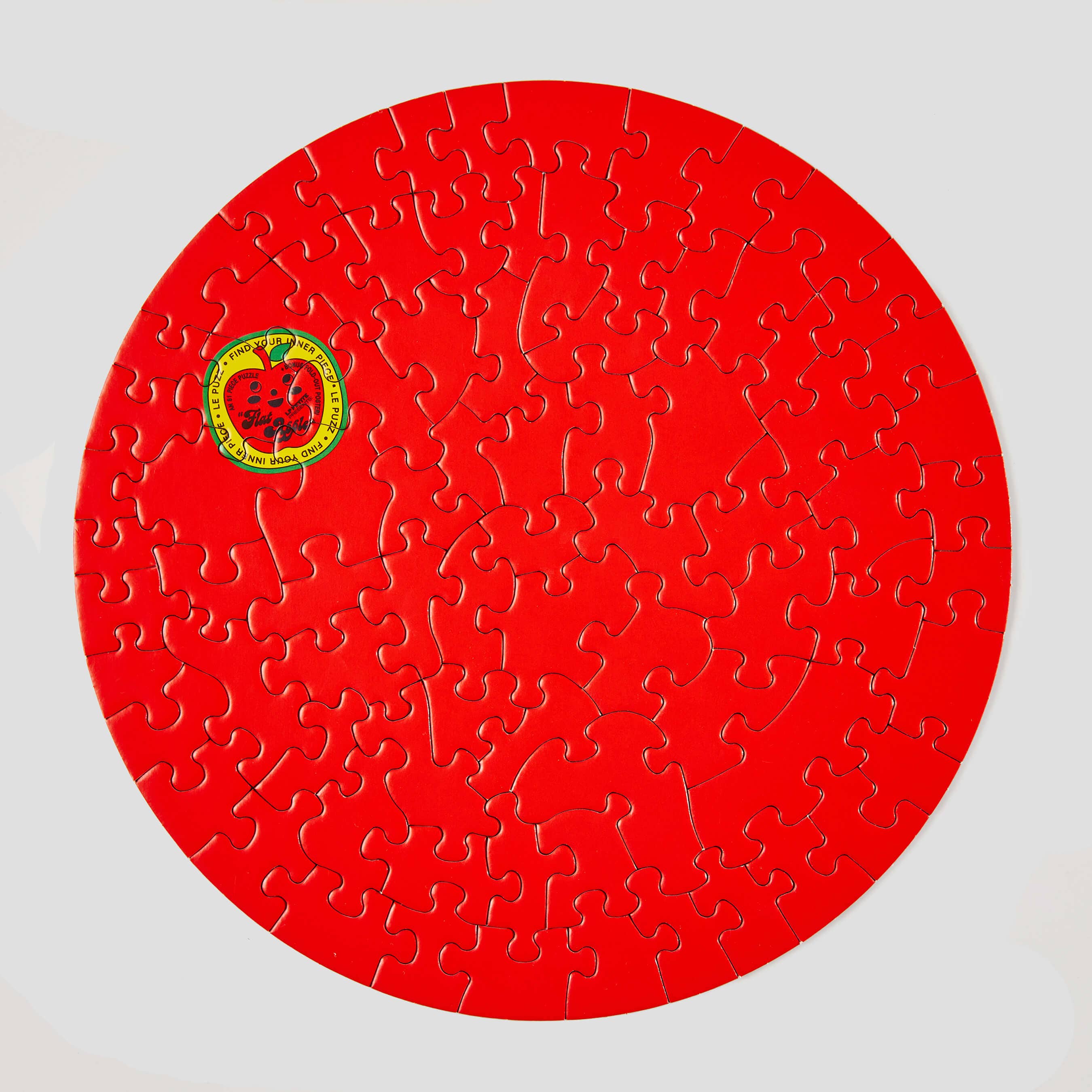 Le Puzz - Vente Puzzle – adulte - Puzzle miniature 81 pièces rouge uni « Pomme plate »2