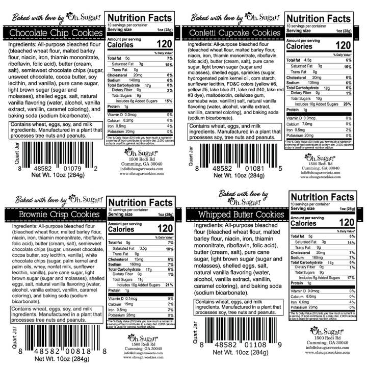 Oh, Sugar! - Wholesale Cookie - Cookie Jars - Birthday Asst #3 - Quart2