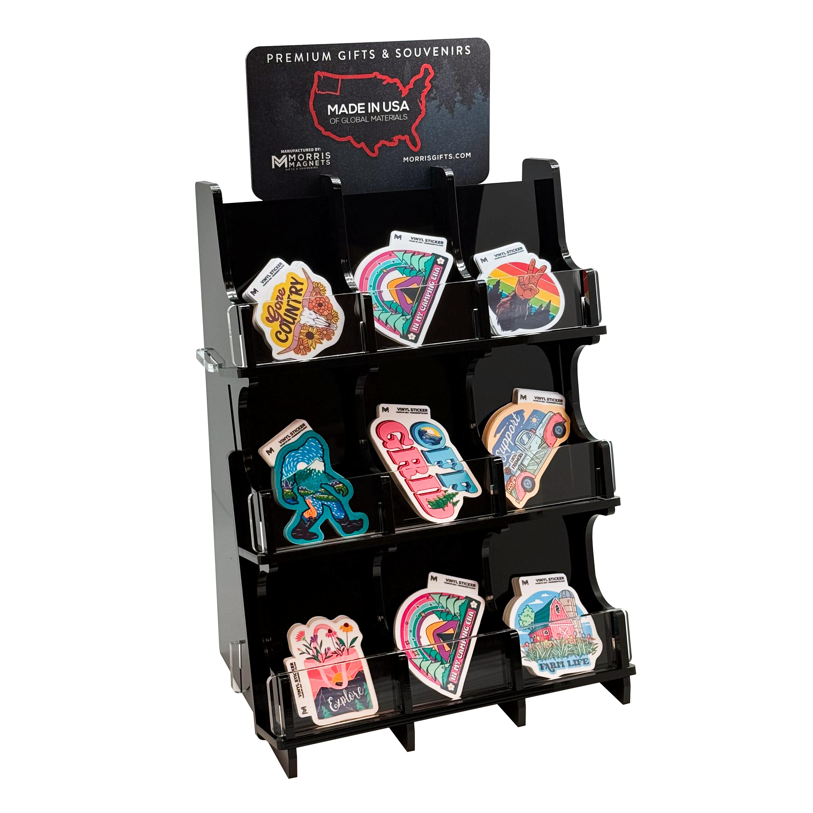 Morris Magnets - Wholesale Retailer Display - Paper & Novelty - Vinyl Sticker Display - $700 to Fill0