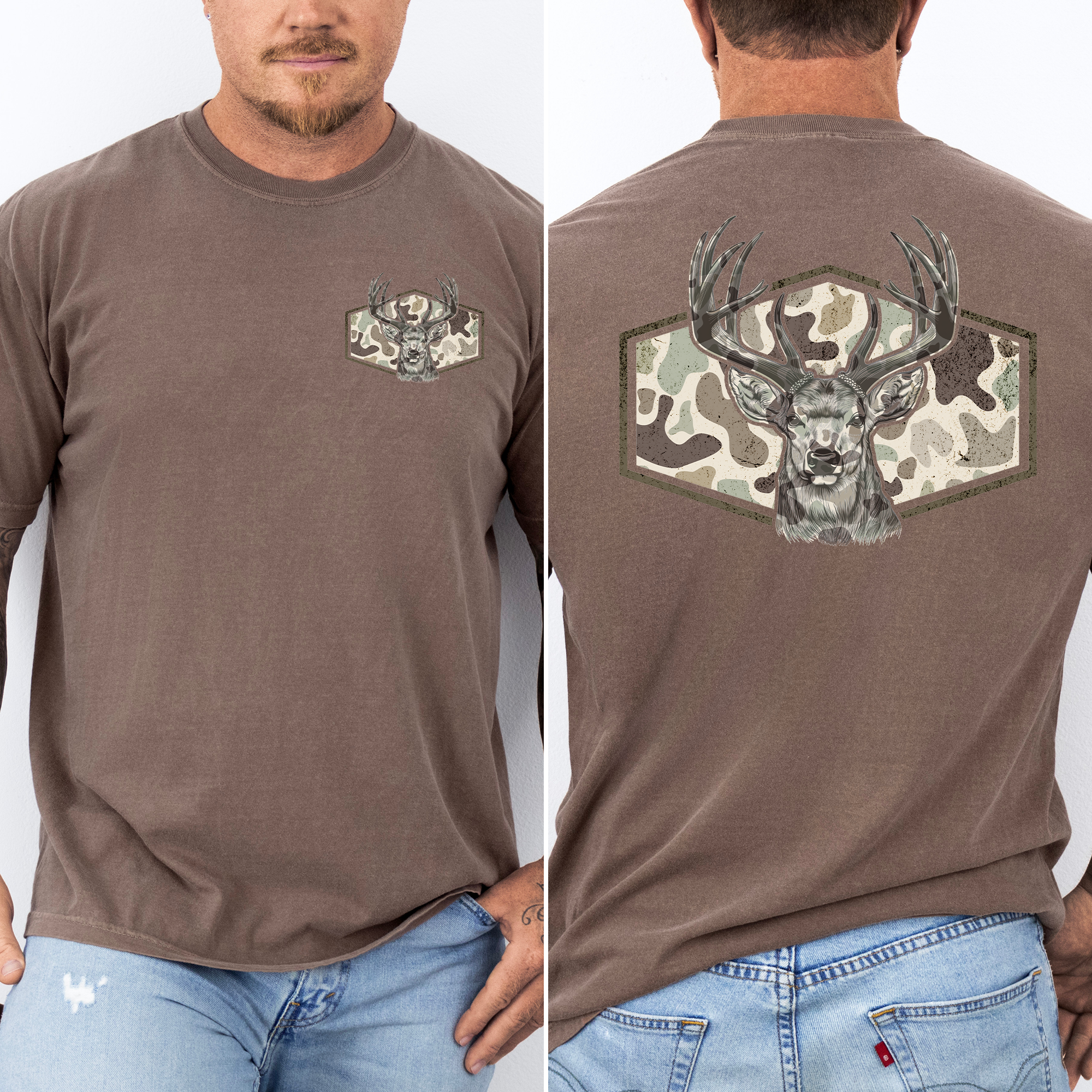 Refinery Number One LLC – Engroshandel Grafisk t-shirt - Unisex – Hjortejagt Far, Fars Dag, Mand, Fyr Gave T-Shirt2