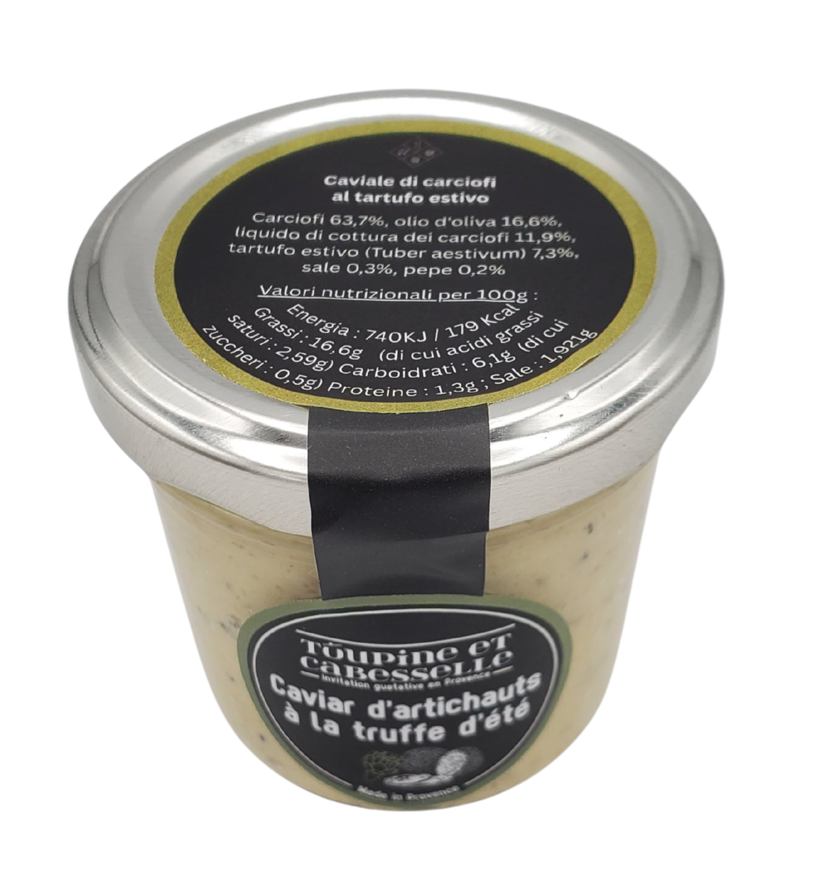 Toupine et Cabesselle - Wholesale Tapenade - Artichoke caviar with summer truffle2