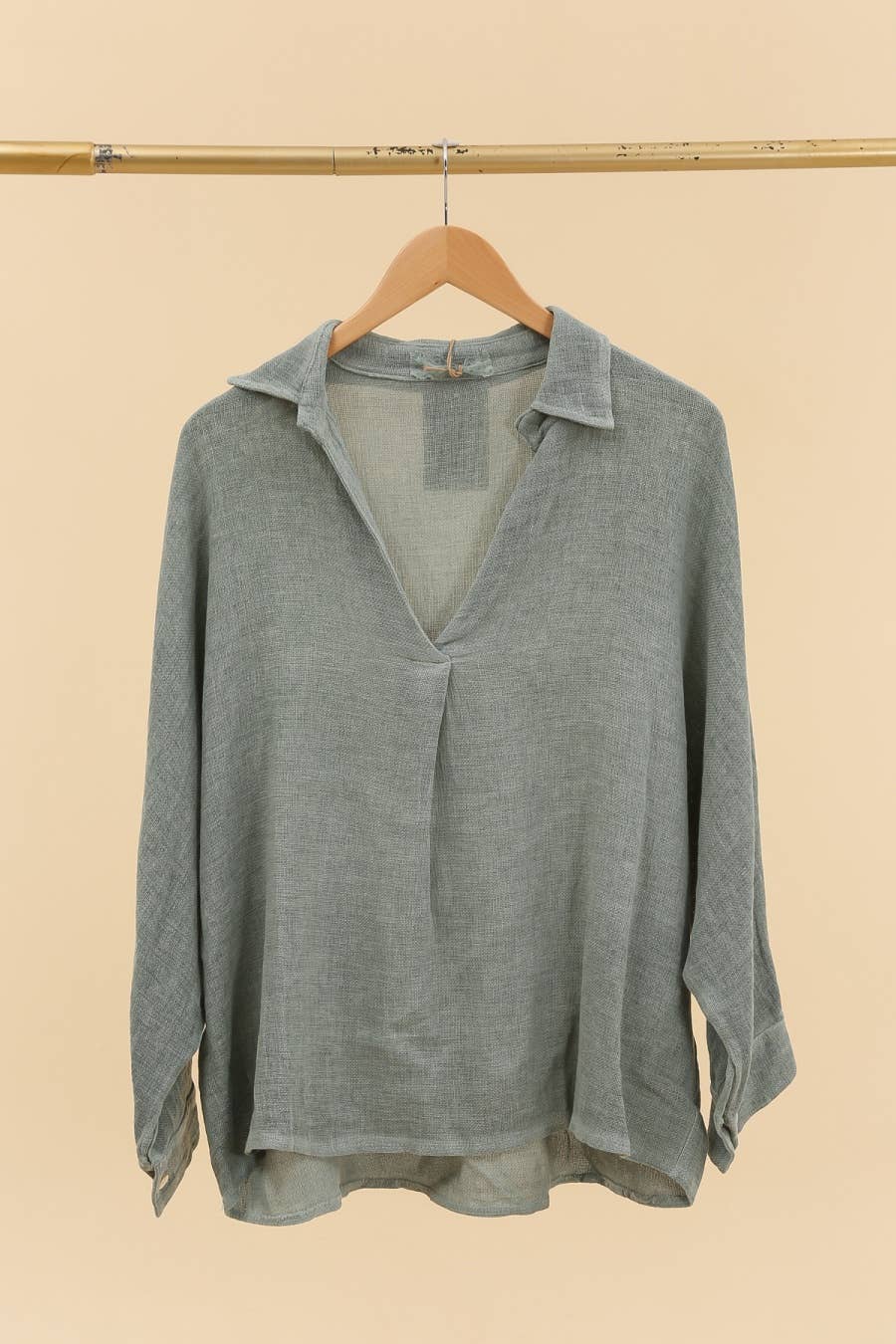 LÉA & LUC - Wholesale Tunic - Women's - Blouse in 50% linen 50% cotton REF. 100707