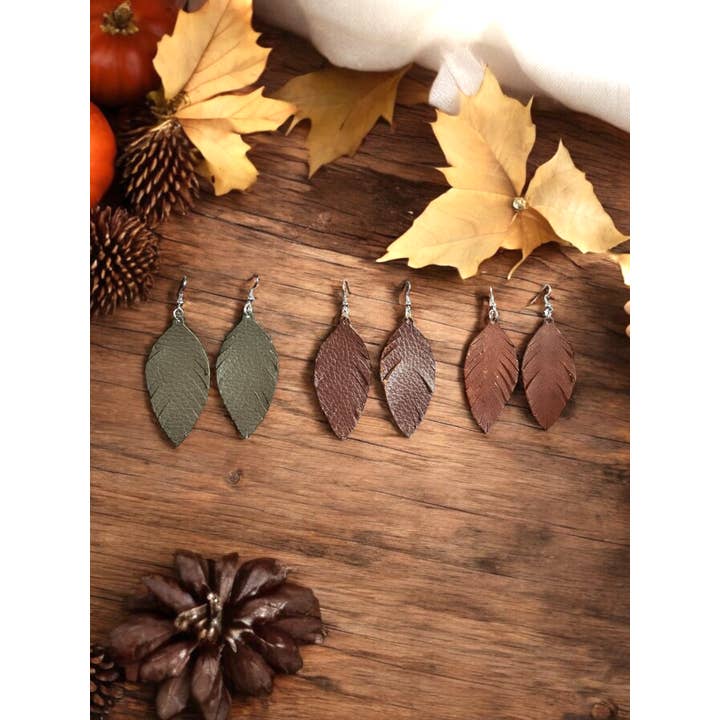 Southern Attitude Designs Inc - Wholesale Dangle Earrings - Fall Fringe Feathers