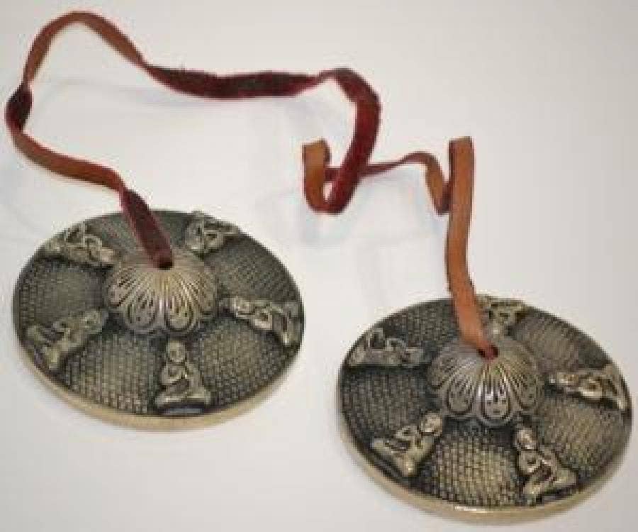 GREENROOTS USA LLC - Wholesale Meditation Supplies - Buddha Tibetan Cymbals 3"D1