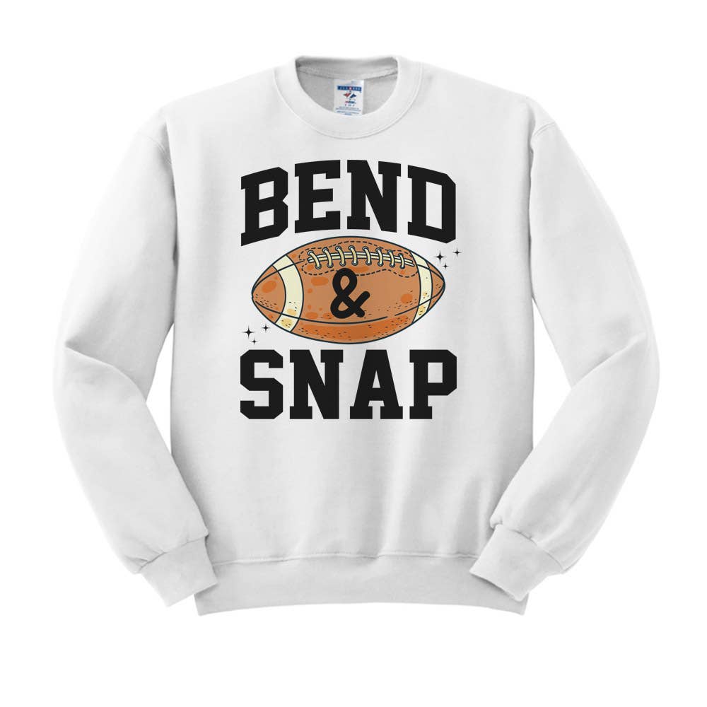 DaisyChainDesignCo - Wholesale Graphic Sweatshirt - Women's - Bend And Snap Football Crewneck Sweatshirt 5