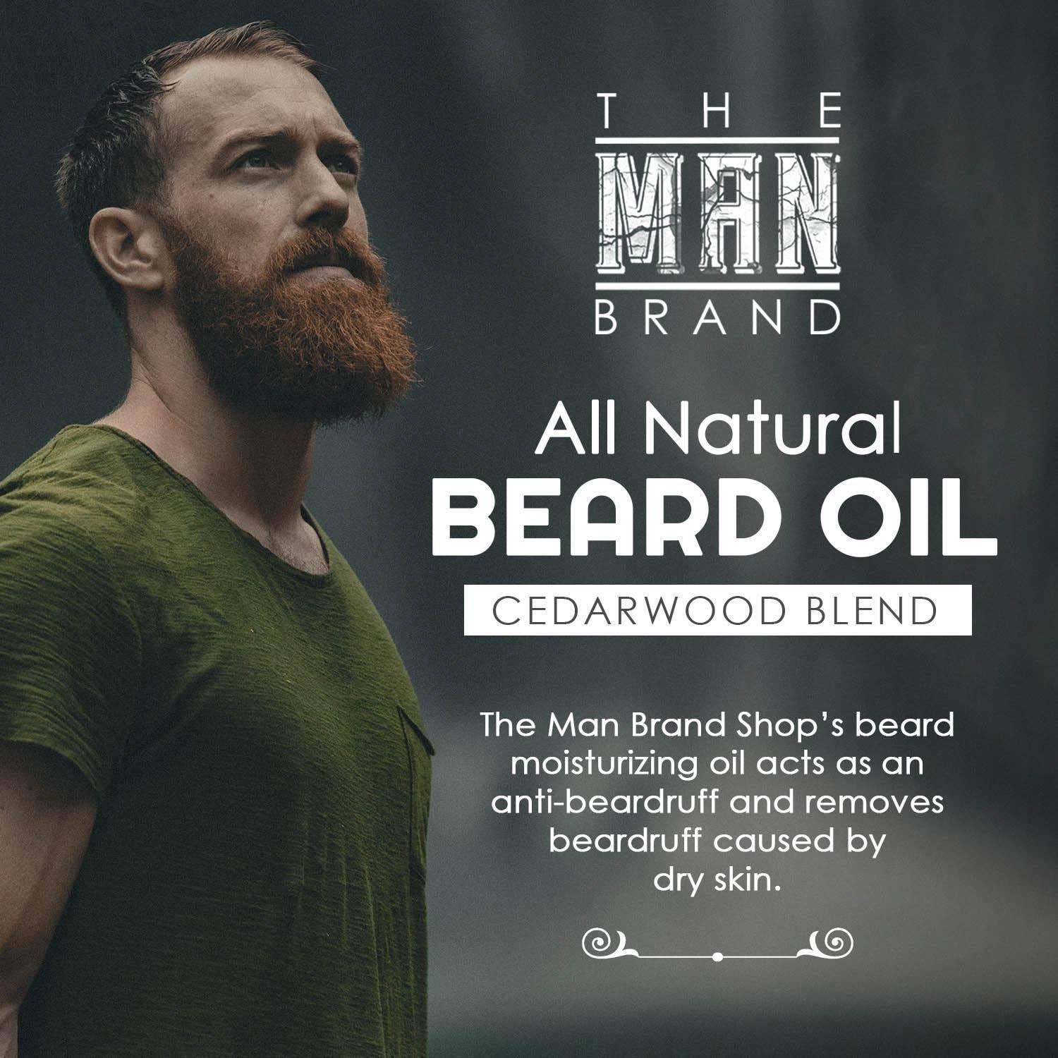 The Man Brand – wholesale Beard styling product – Cedarwood Blend Beard Oil1