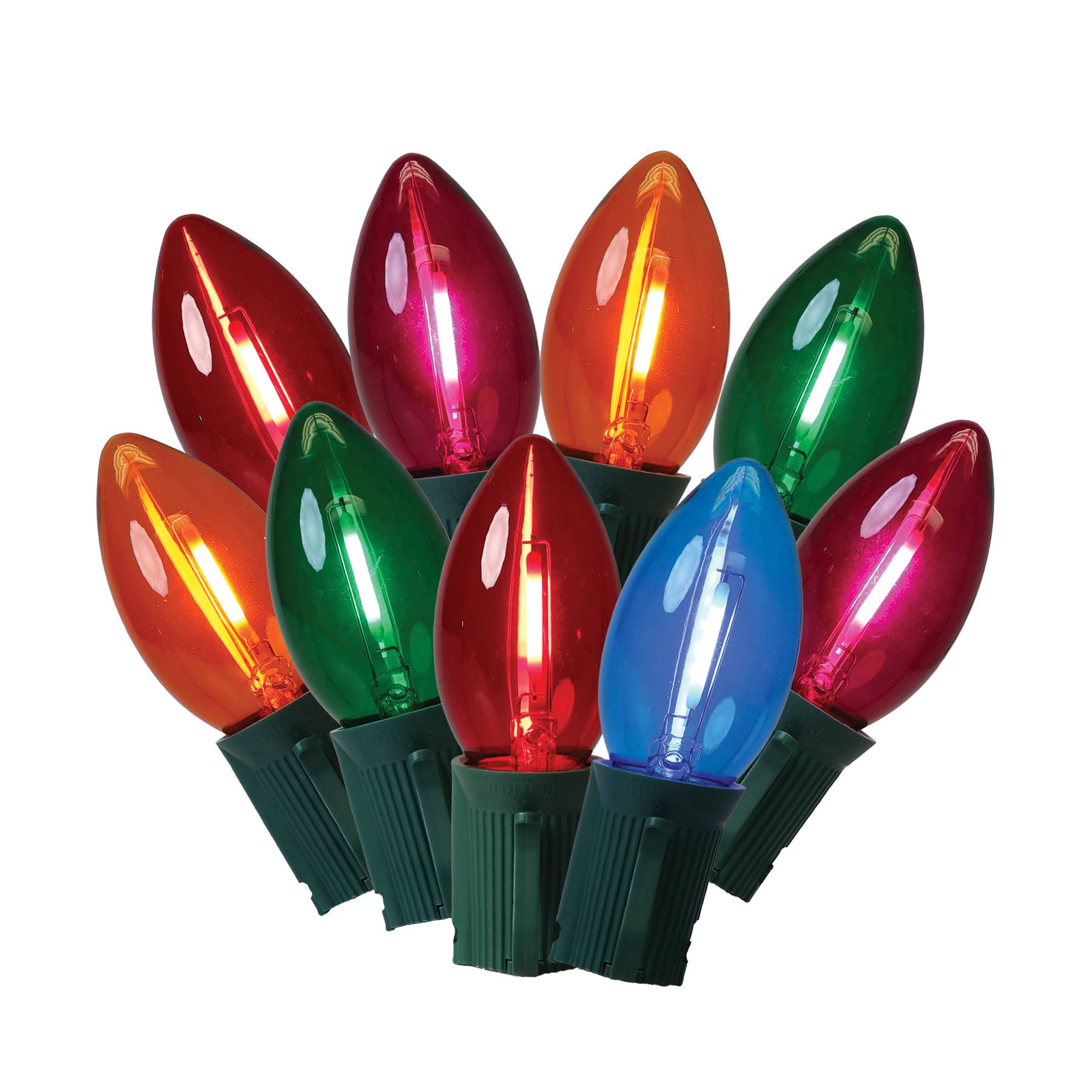 Holiday Bright Lights - Wholesale String Lights - Classic 25L C9 LED Retro Fit Light Set, 6"x12"x6"2