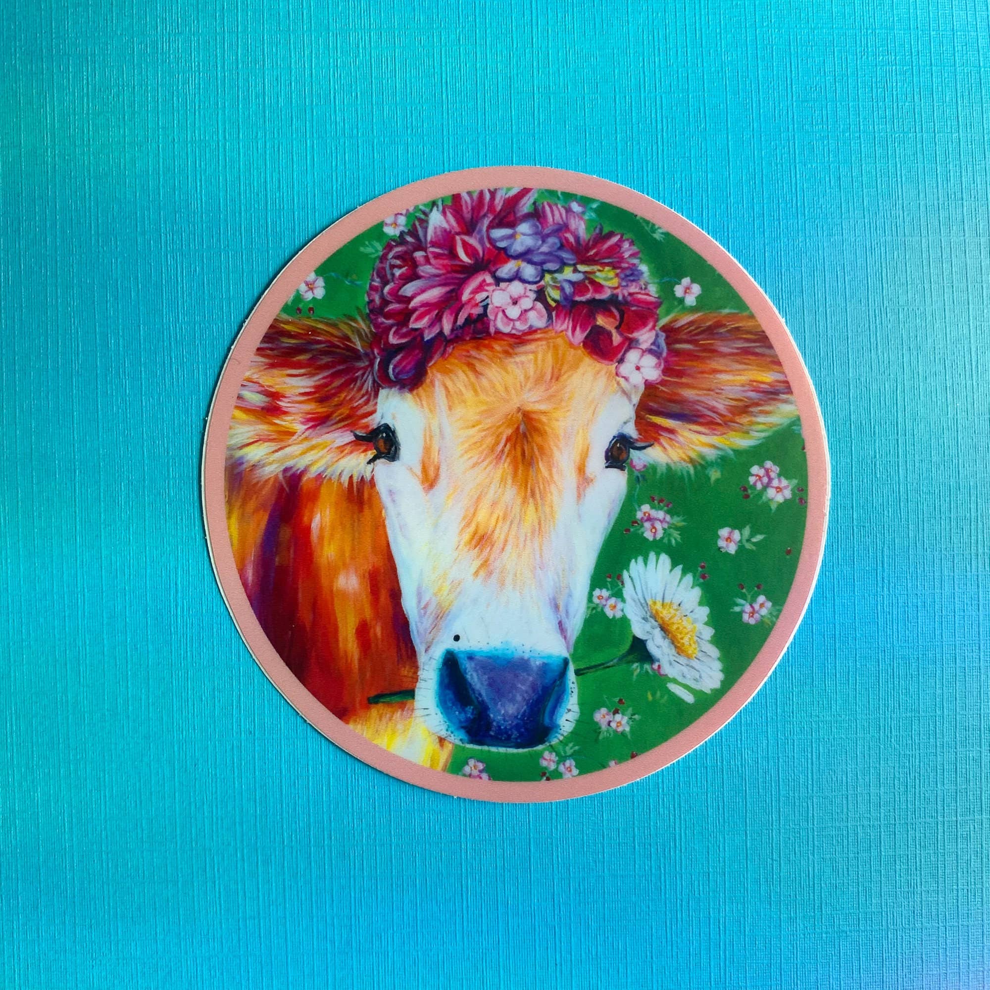 Chelzart - Wholesale Sticker - Cow Sticker | Cow Lover Gifts | Frida Kahlo Inspired2