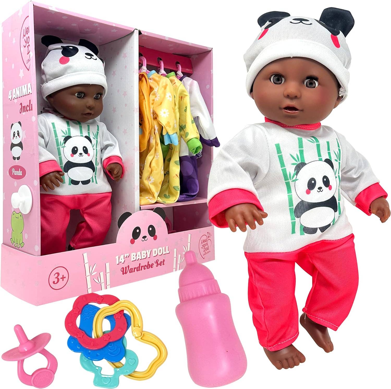 The New York Doll Collection - Wholesale Doll Accessory Kit - Kids - 14 Inch Baby Doll Play Set Wardrobe Closet6