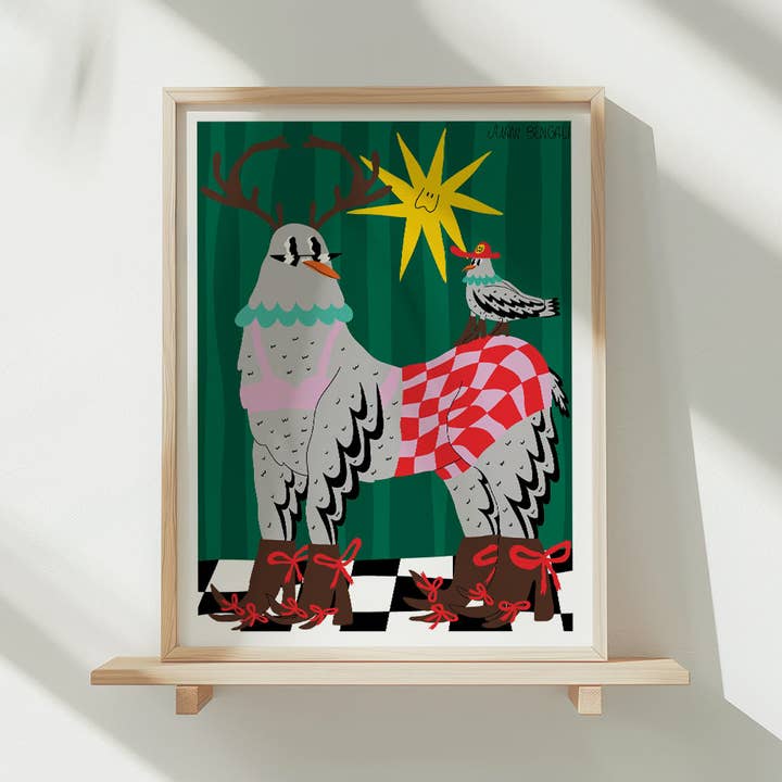 Reno par Juani Bengali Art Print A5 pour la vente par The Hands