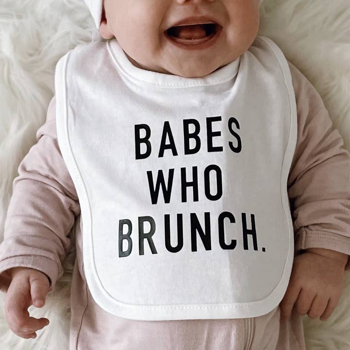 Babes Who Brunch Bib for wholesale by Shop catvonle