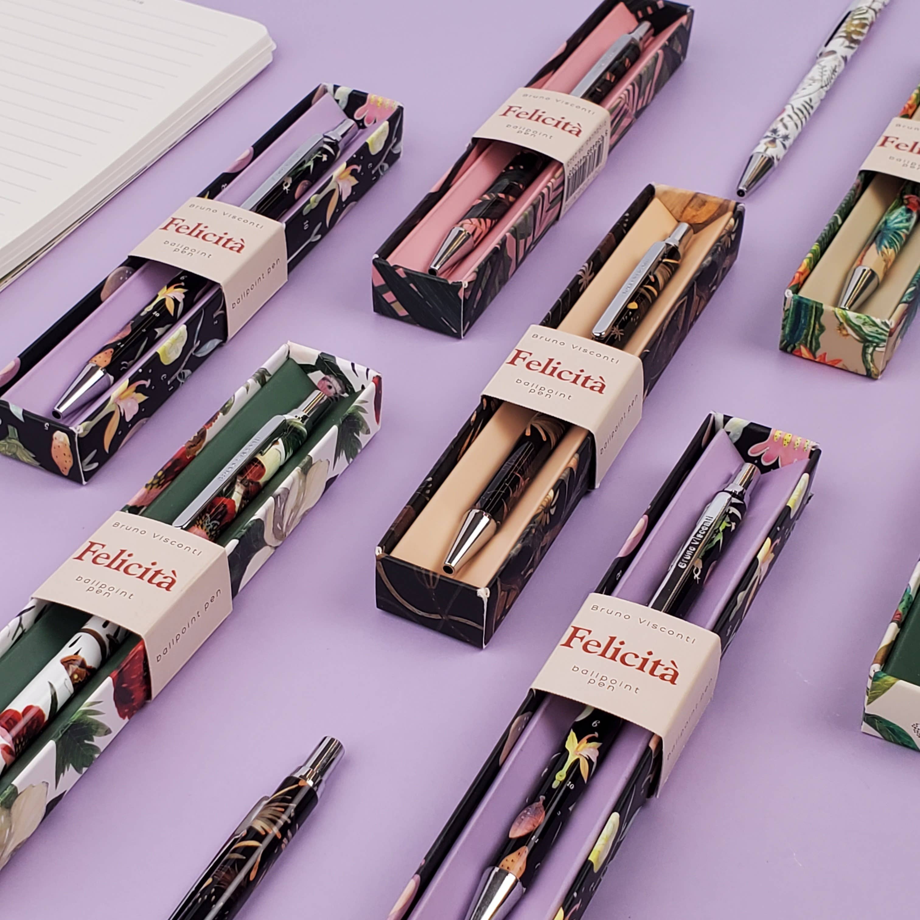 BV by Bruno Visconti - Vente Stylos - Stylo à bille Felicita Night Flowers4