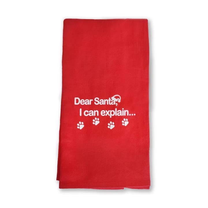 Dear Santa Tea Towel for wholesale by PawsAbilities