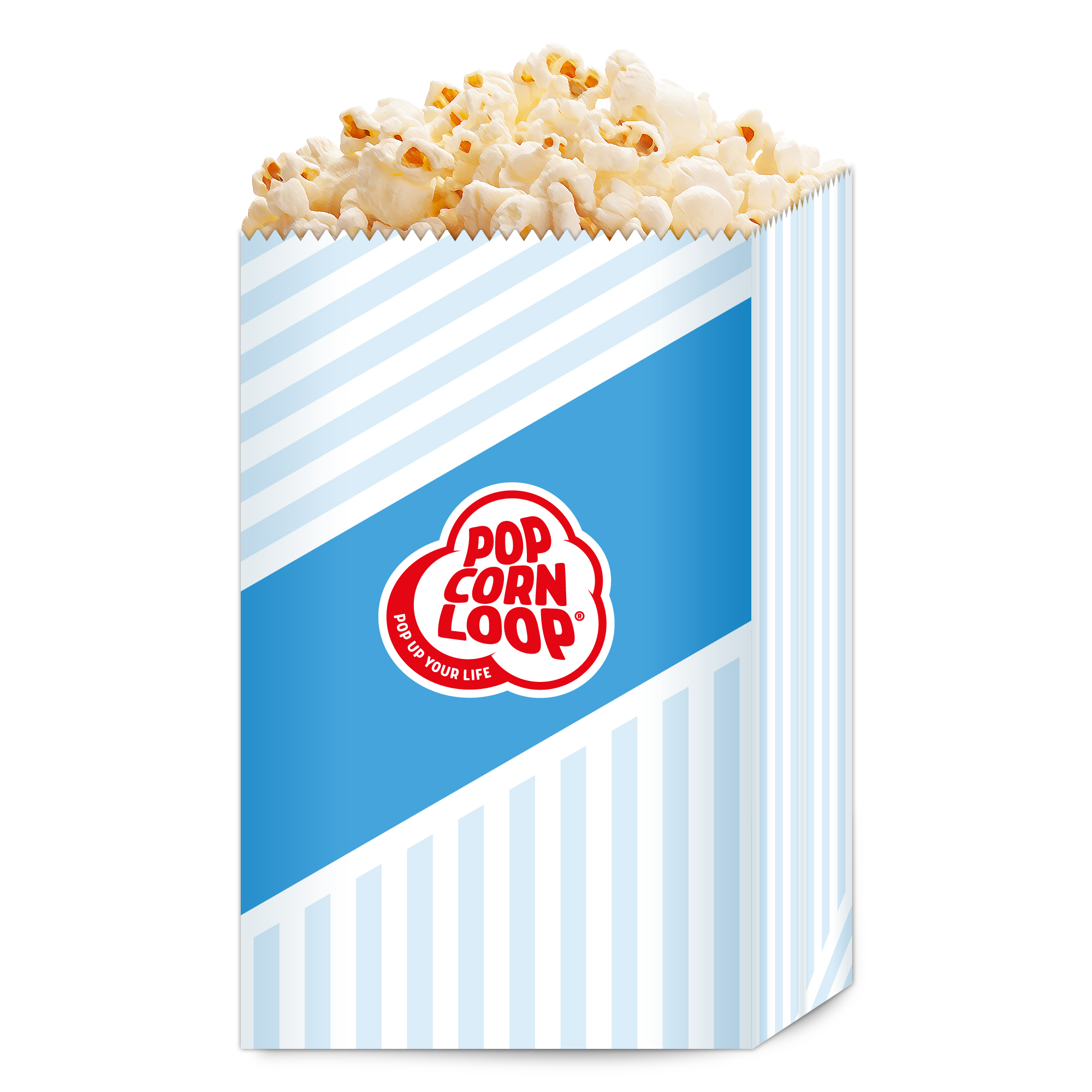 Popcornloop - Vente Pop-corn - Sac à pop-corn Popcornloop Cinema Sweet d'environ 50 litres (2 kg), dont 40 sacs à pop-corn1