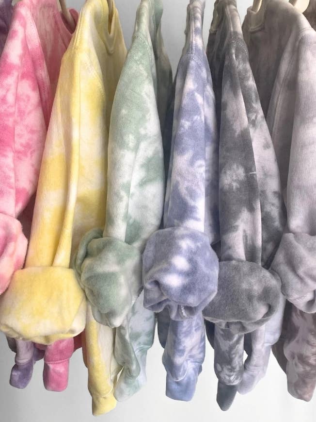 Kinderen tie-dye sweatshirt voor wholesale door Tiny trendz teez