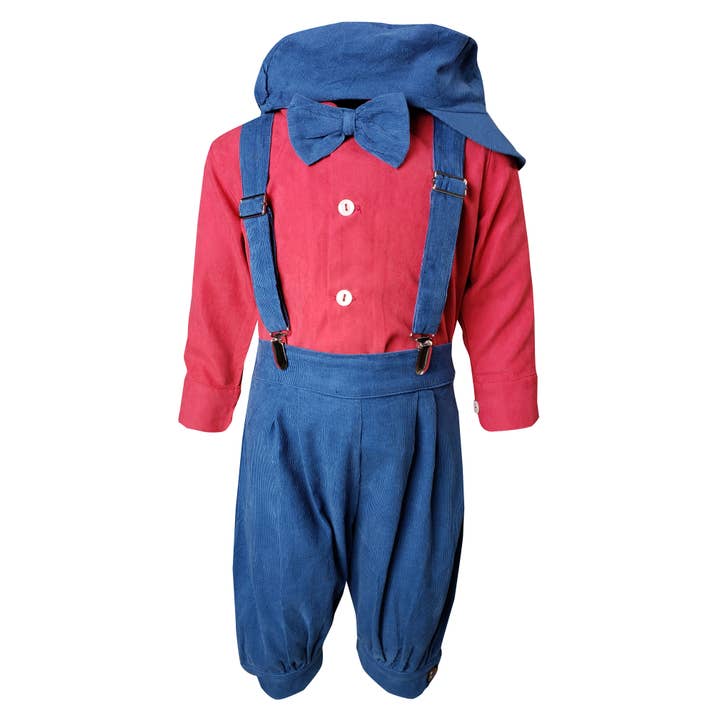 Conjunto de Fato Knicker Bebé Menino Corduroy Vintage por atacado de Angeline Kids