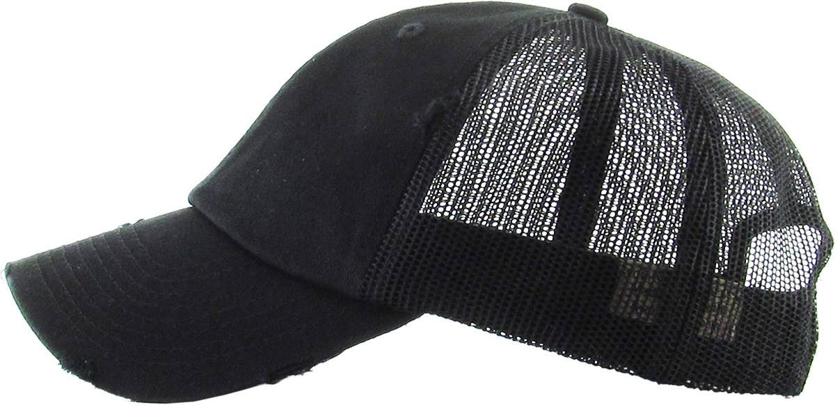 KBETHOS – Großhandel Basecap – Unisex – Vintage-Trucker-Cap mit Mesh-Einsätzen2