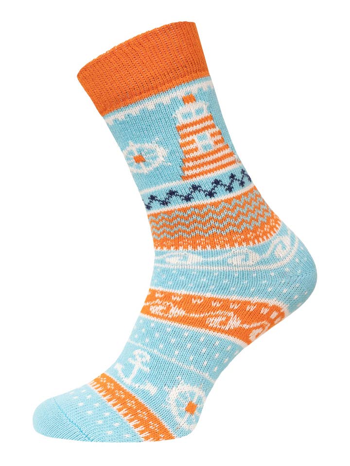 HomeOfSocks - Wholesale Socks - Unisex - A pair of maritime anchor socks made of 90% cotton0