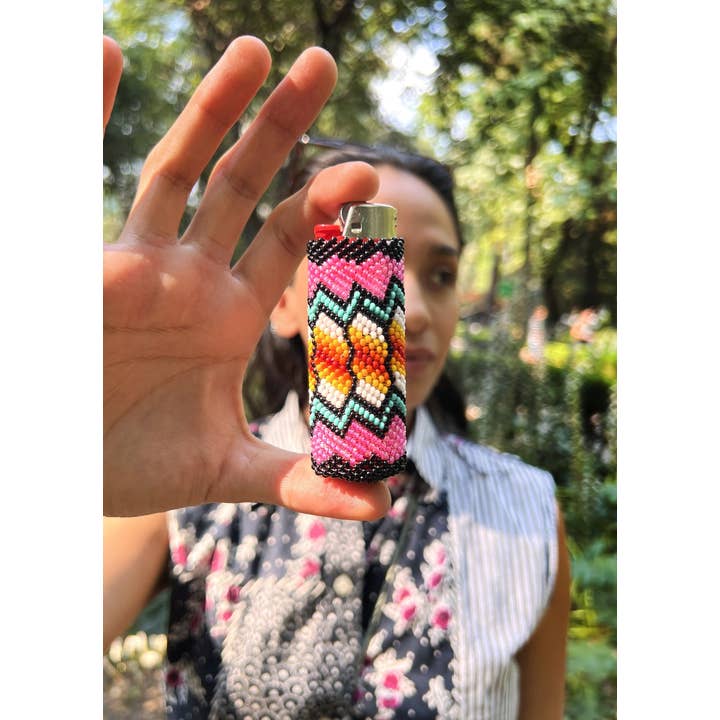 Mother Sierra - Vendita all'ingrosso Accendini - Doppia Bolla - Elegante Custodia per Accendino con Perline1