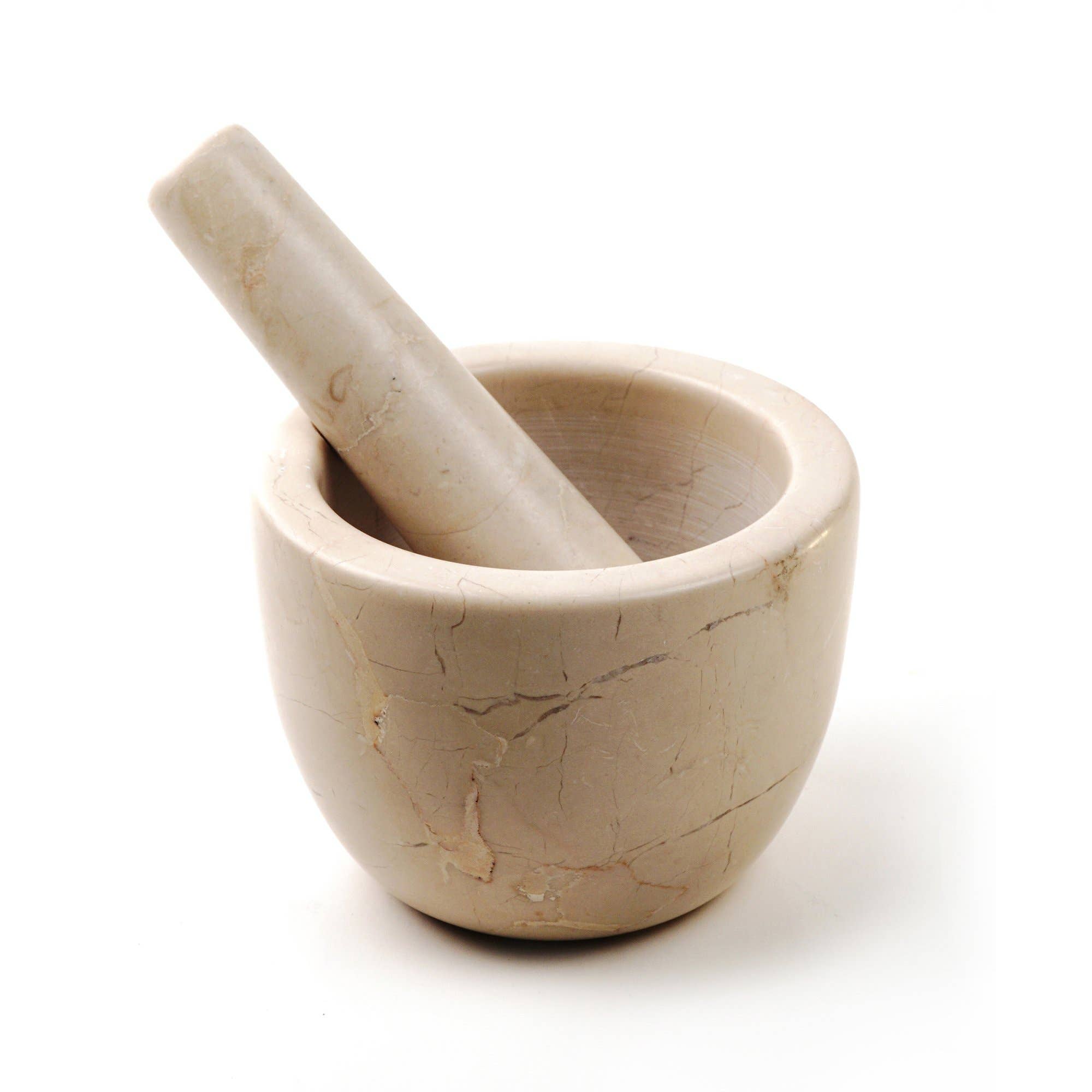 RSVP International - Wholesale Mortar & Pestle - Marble Mortar & Pestle - Beige
