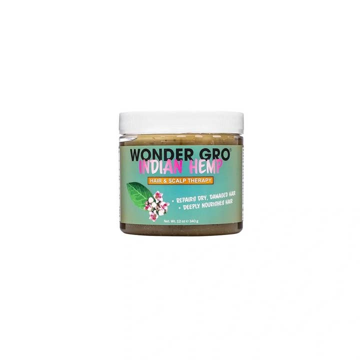 Hair Konection Corporation - Wholesale Hair Texture Balm/Paste/Pomade - Wonder Gro Indian Hemp Hair Grease Pomade, 12 Fl Oz