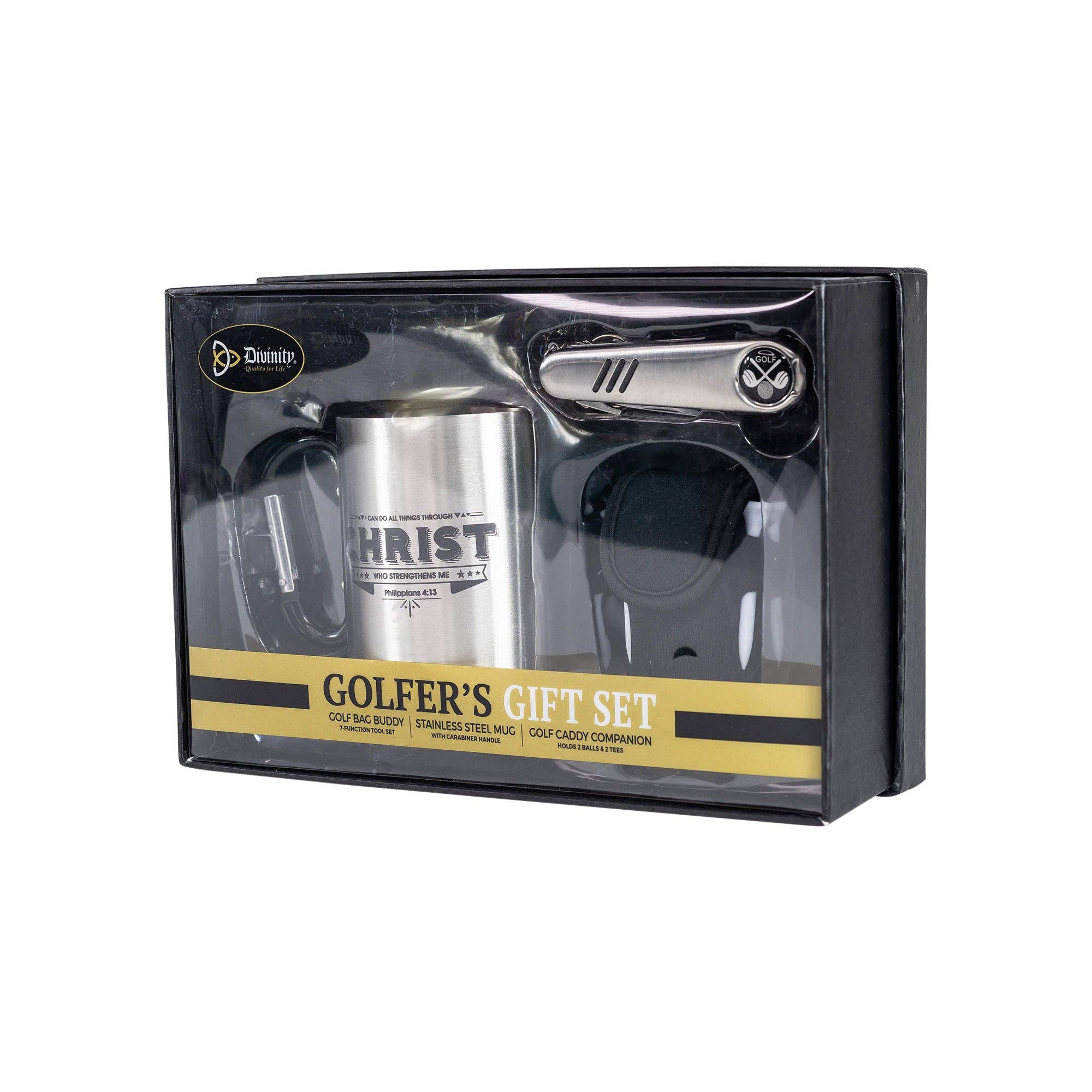 Divinity Boutique - Wholesale Sporting Accessories - Golfers Gift Set: I Can Do All Things - Philippians 4:133