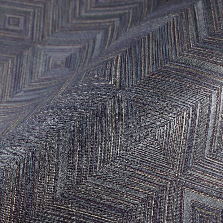 Walloro Luxury Embossed Wallpaper - Wholesale Wallpaper - Dark Natural Color Textured Geometric Wallpaper, 3D Embossed Chevron Herringbone Striped, Vinyl, Non-Woven, Non-Pasted, Large 178 sq ft Roll
