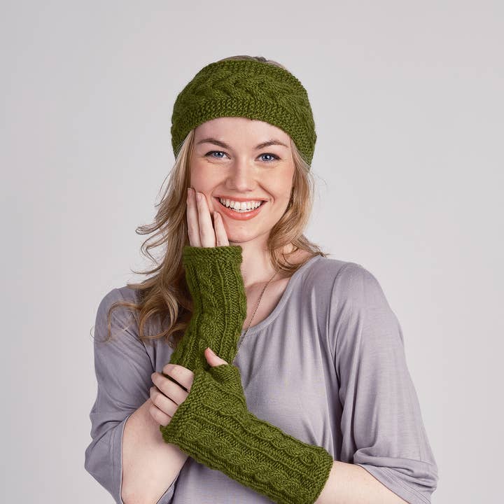 Windhorse Trading Inc - Vendita all'ingrosso Muffole - Unisex - Scaldamani lavorato a treccia: HW3010