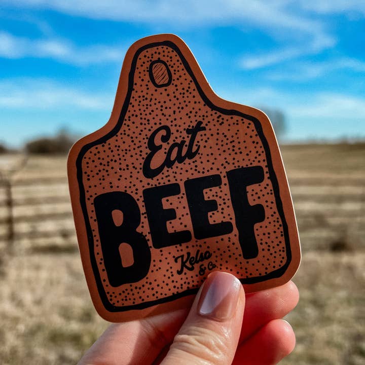 Kelso & Company – wholesale Sticker – Eat Beef Decal0