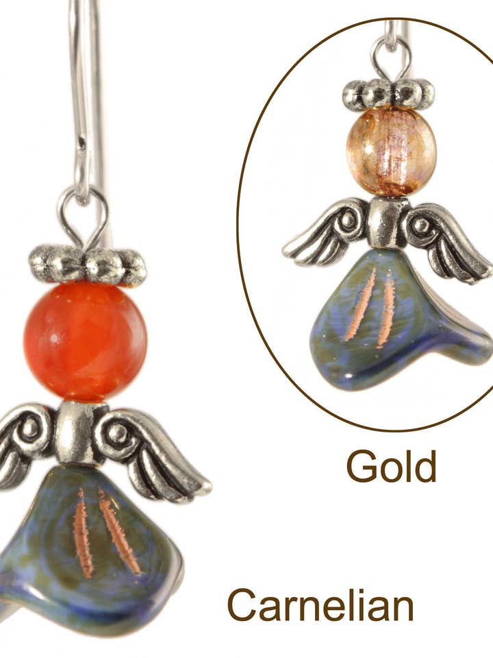 Angels of Abiding Hope Earrings - Sterling Silver for wholesale by Ardent Designs