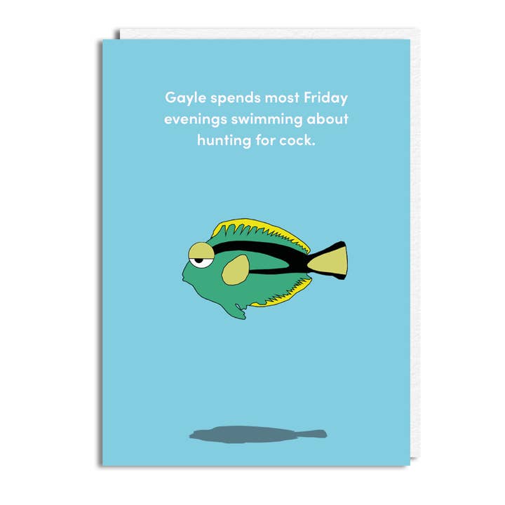 Funny Everyday Card - ‘Gayle' for wholesale by The Buddy Fernandez Card Company