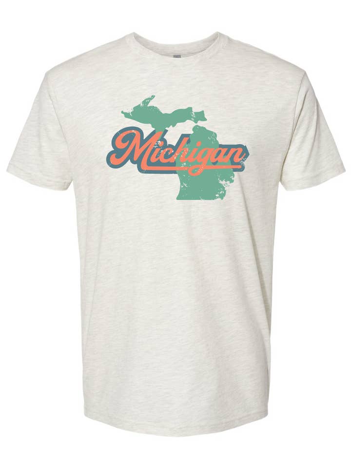 Retro Michigan Unisex T-Shirt for wholesale by Fabricated Customs