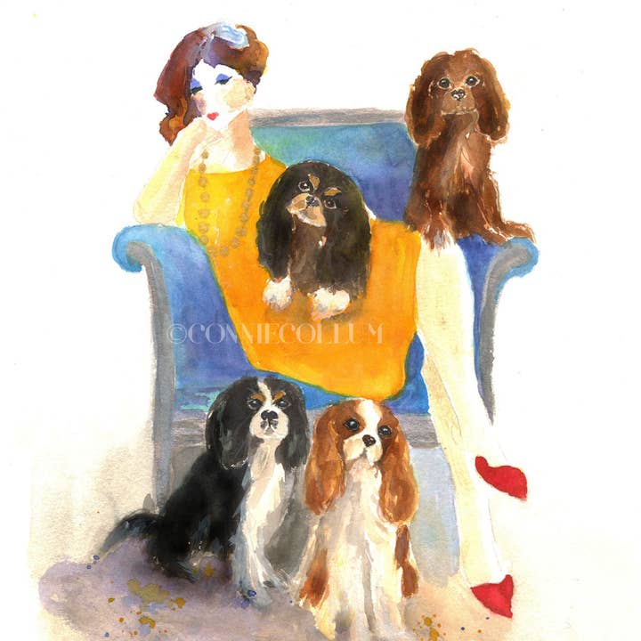 „Jeg har brug for en anden Shih Tzu“ for engroshandel hos Connie Collum Art