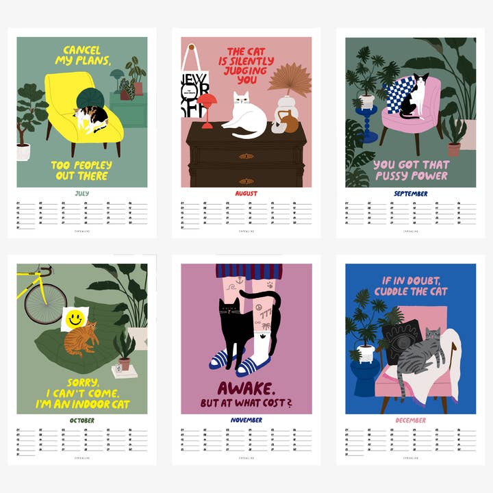 typealive - Wholesale Calendar - Wall Calendar / Petisfaction "Cats" No. 25