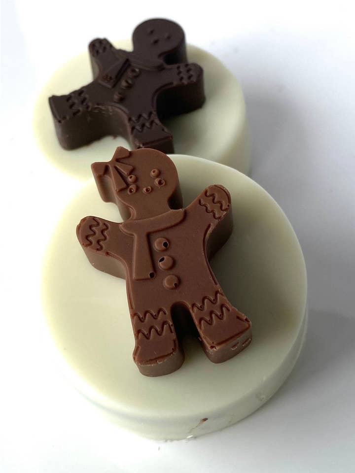 Gingerbread Man Chocolate Covered Oreos for wholesale by Chocolates Unlimited by Denise