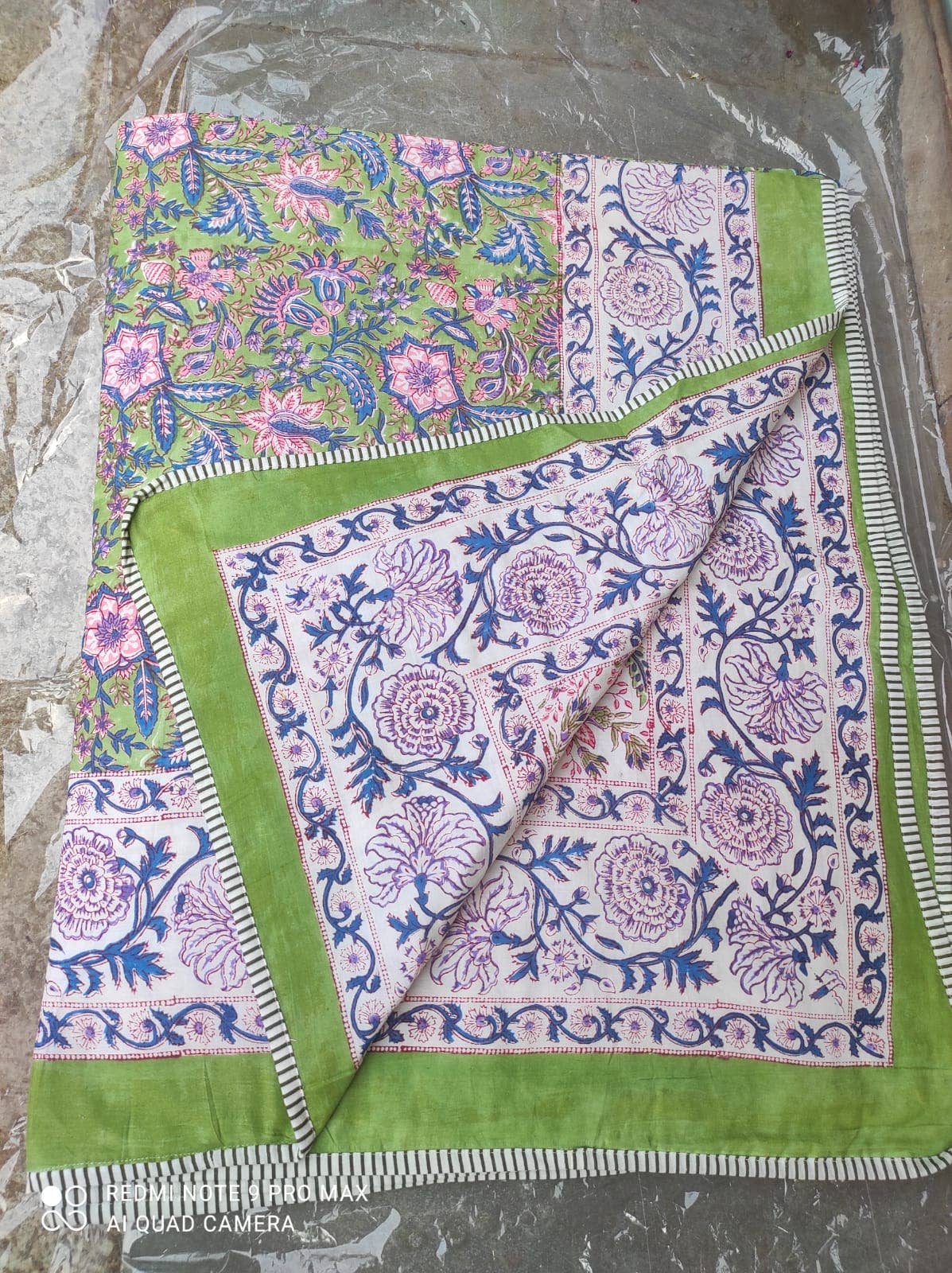 Meghcraft - Wholesale Quilt - Indian Block Print Soft Cotton Quilt Blanket-Handmade Dohar5