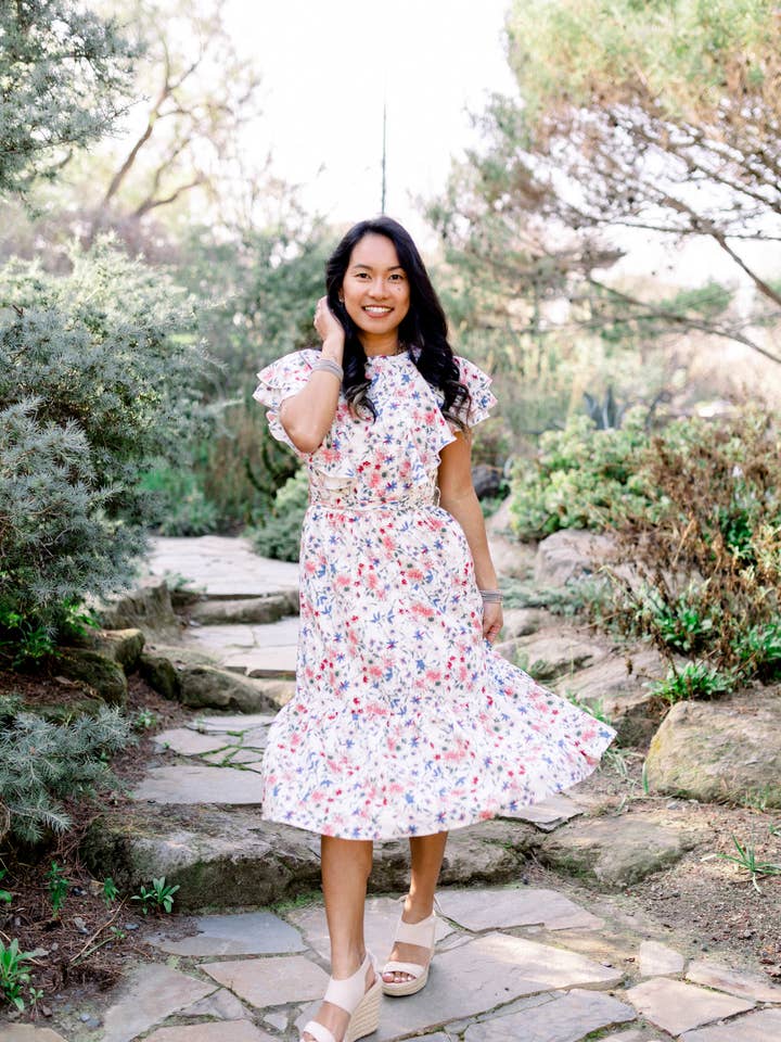 Peony Alley - Vendita all'ingrosso Vestito - Donna - Abito longuette floreale Alina2