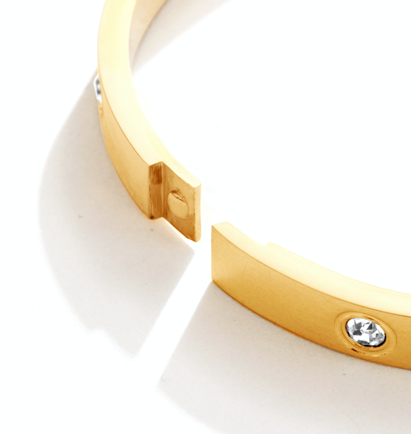 Splendid Iris - Wholesale Bangle Bracelet - Cubic Zirconia Hinged Bracelet5