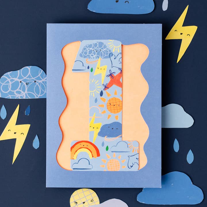 Hotchpotch - Wholesale Birthday Card - Doodle 1 Age Card Boys2