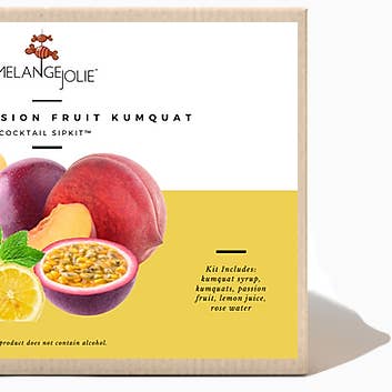 Melange Jolie Lemon Passion Fruit Kumquat Cocktail SipKit 6 per la vendita all'ingrosso da parte di Melange Jolie Cocktail SipKits