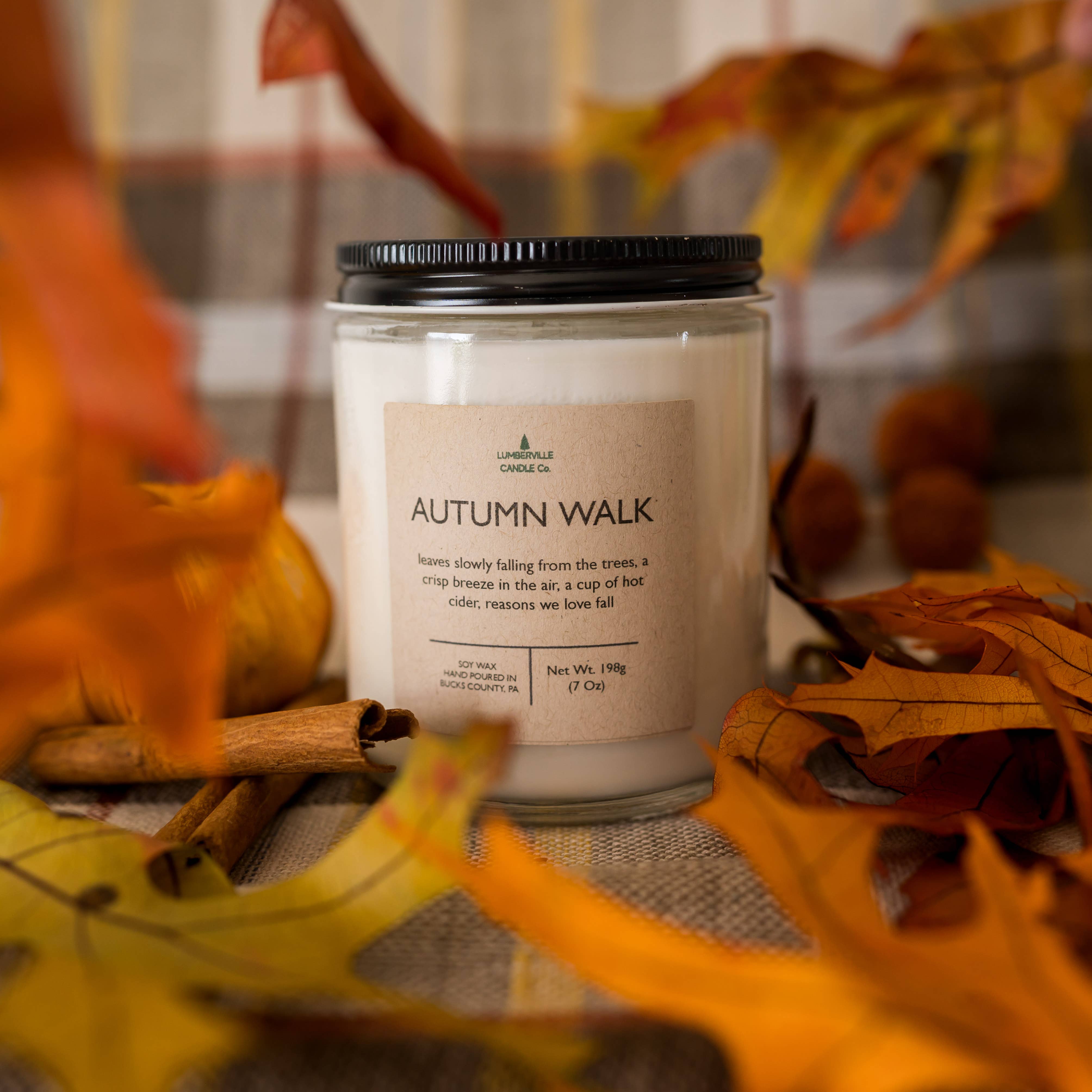 Lumberville Candle Co. - Wholesale Jar/Filled Candle - Autumn Walk1